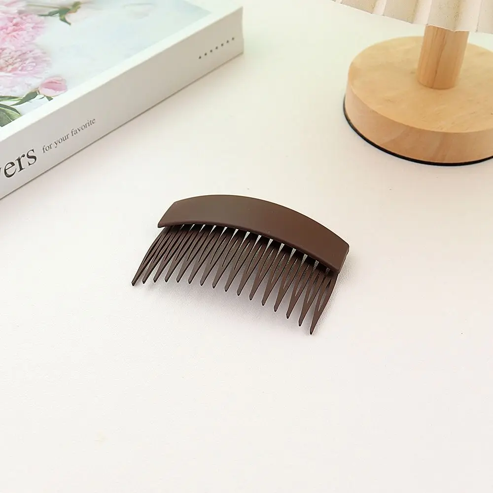 Solid Color Frosted Hair Comb Plastic Fixed Combs Inserted Comb Teeth Hair Accessories Invisible Extra Hair Holder Children