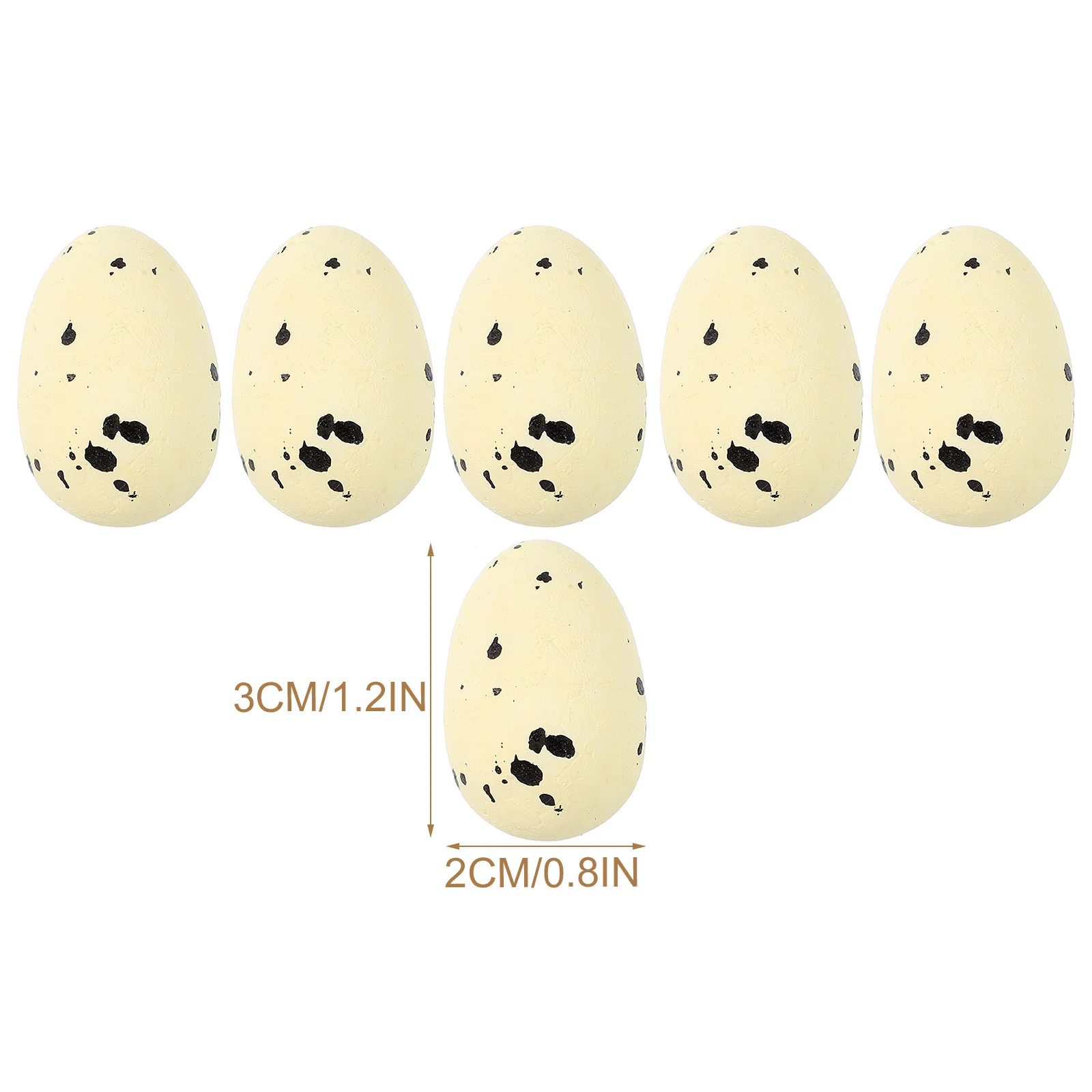 

60pcs Simulated Bird Eggs Foam Decorations For Easter Party Diy Crafts Festival Home Reusable Lifelike Egg Props Simulation