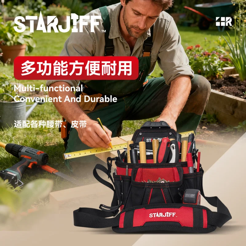 Tool kit large carpentry contract site multi-purpose extra thick tool kit weak current oxford cloth