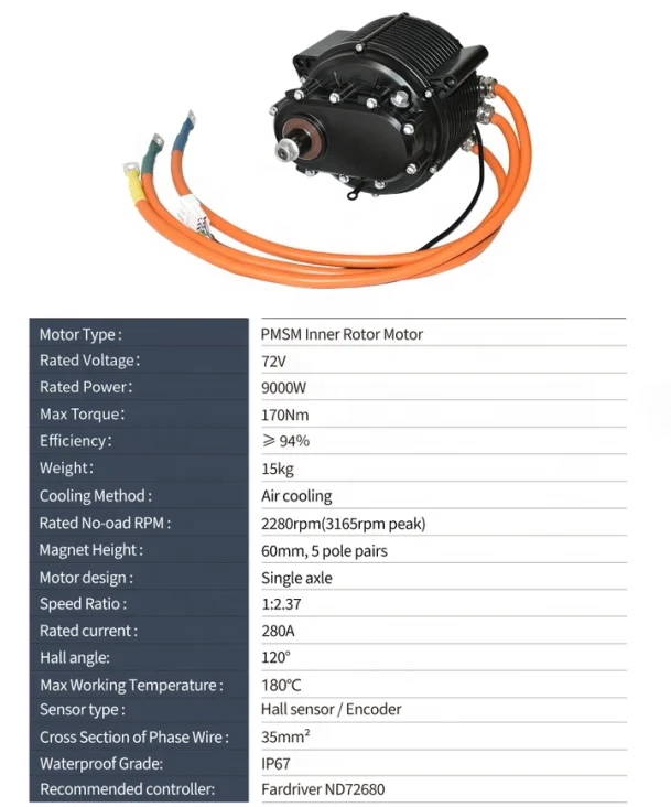 Bulk Supply PMSM Qs Dirtbike Set Off-road Cargo E-bike Qs165 60h V3 Go Kart Electric 72v Mid Drive Motor Kit with Foot Throttle