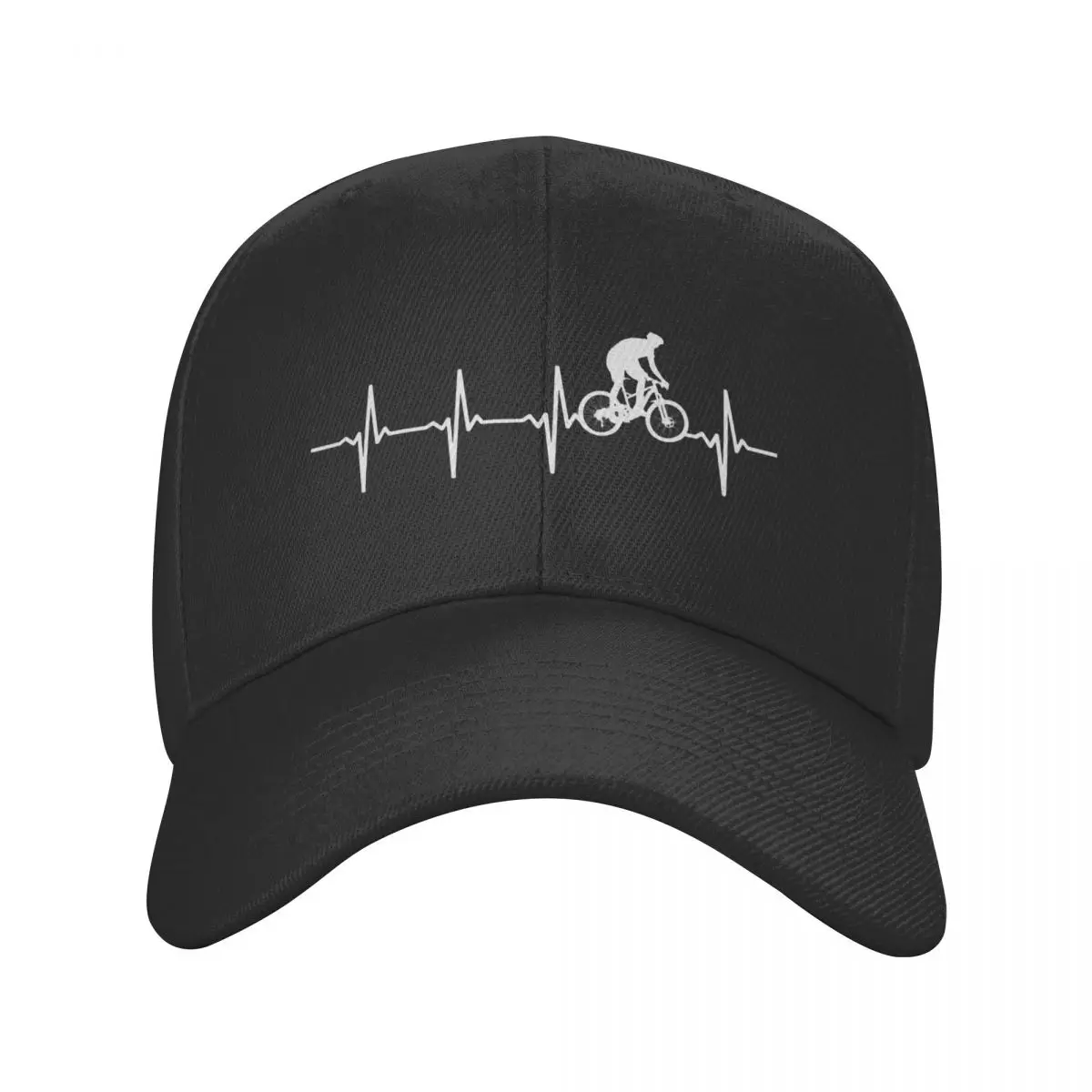 MTB Mountain Biking Heartbeat Baseball Cap for Men Women Adjustable Adult Gift For Mountain Bikers Dad Hat Summer Snapback Caps