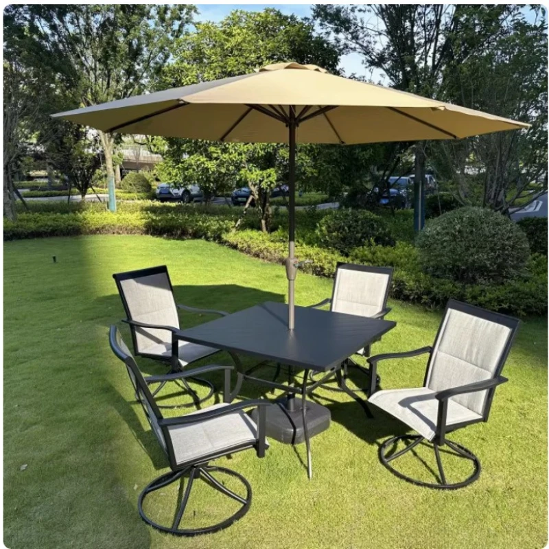 

Outdoor cafe simple leisure courtyard open-air garden dining table and chairs