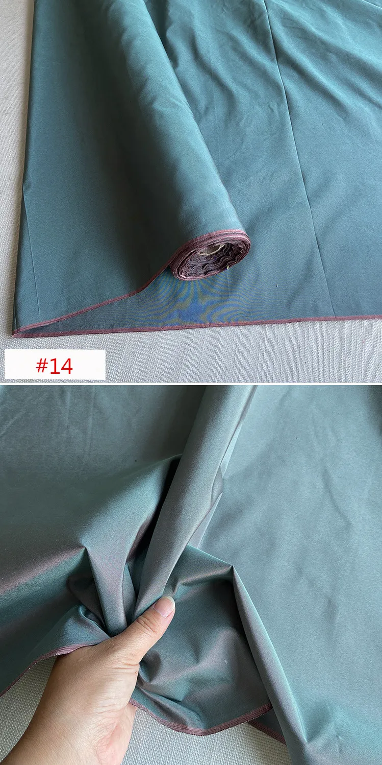 Beliebter, hochwertiger, 100 % reiner Seidenstoff, Taft, einfarbig, einfarbig, für Damen, gesunde Kleidung – Detail 9
