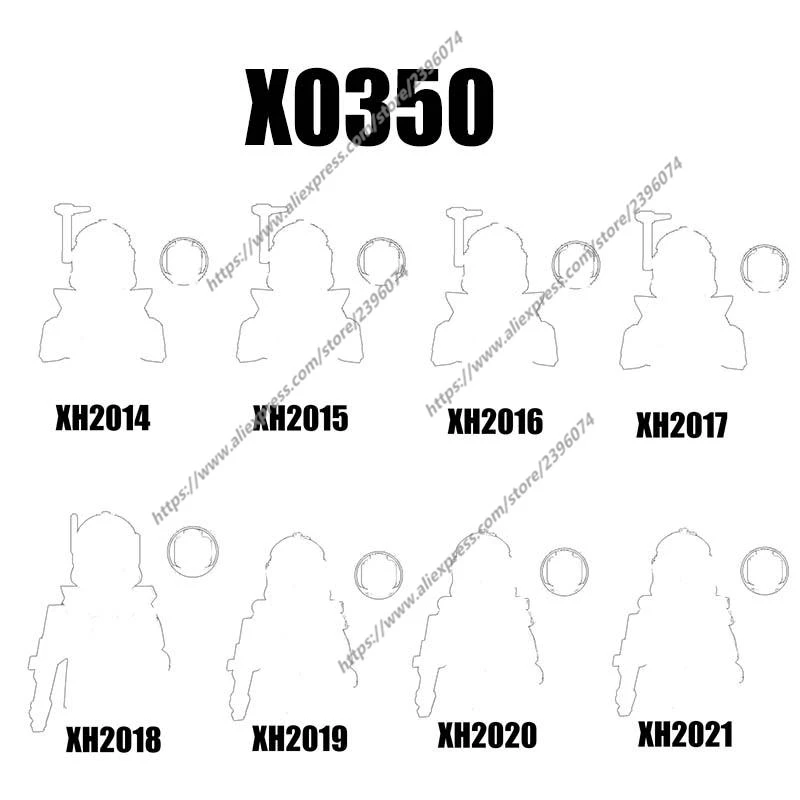 X0350 Actiefiguren Filmaccessoires Bouwstenen Bakstenen speelgoed XH2014 XH2015 XH2016 XH2017 XH2018 XH2019 XH2020 XH2021