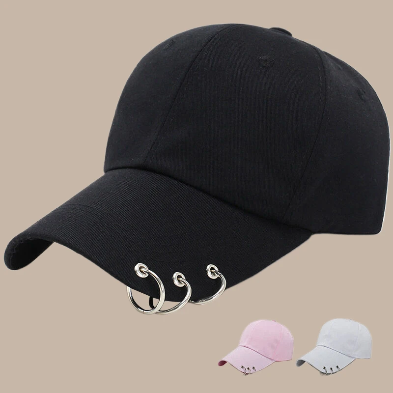 （Summer6）Unisex Iron Ring Baseball CapsVerstelbare Casual Hoeden Zonnebrandcrème Hoed
