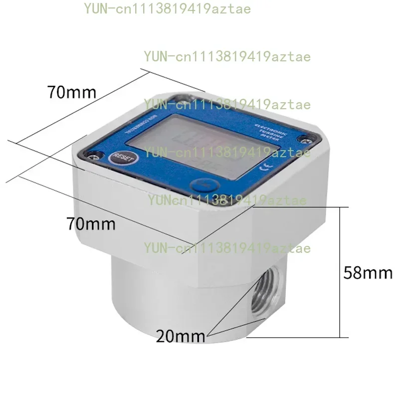 2026 Hot Sale K24 Micro Turbine Flow Meter RS485 DN8 DN15 DN20 Digital Liquid Sensors G1/2 G1/4 for Water Oil