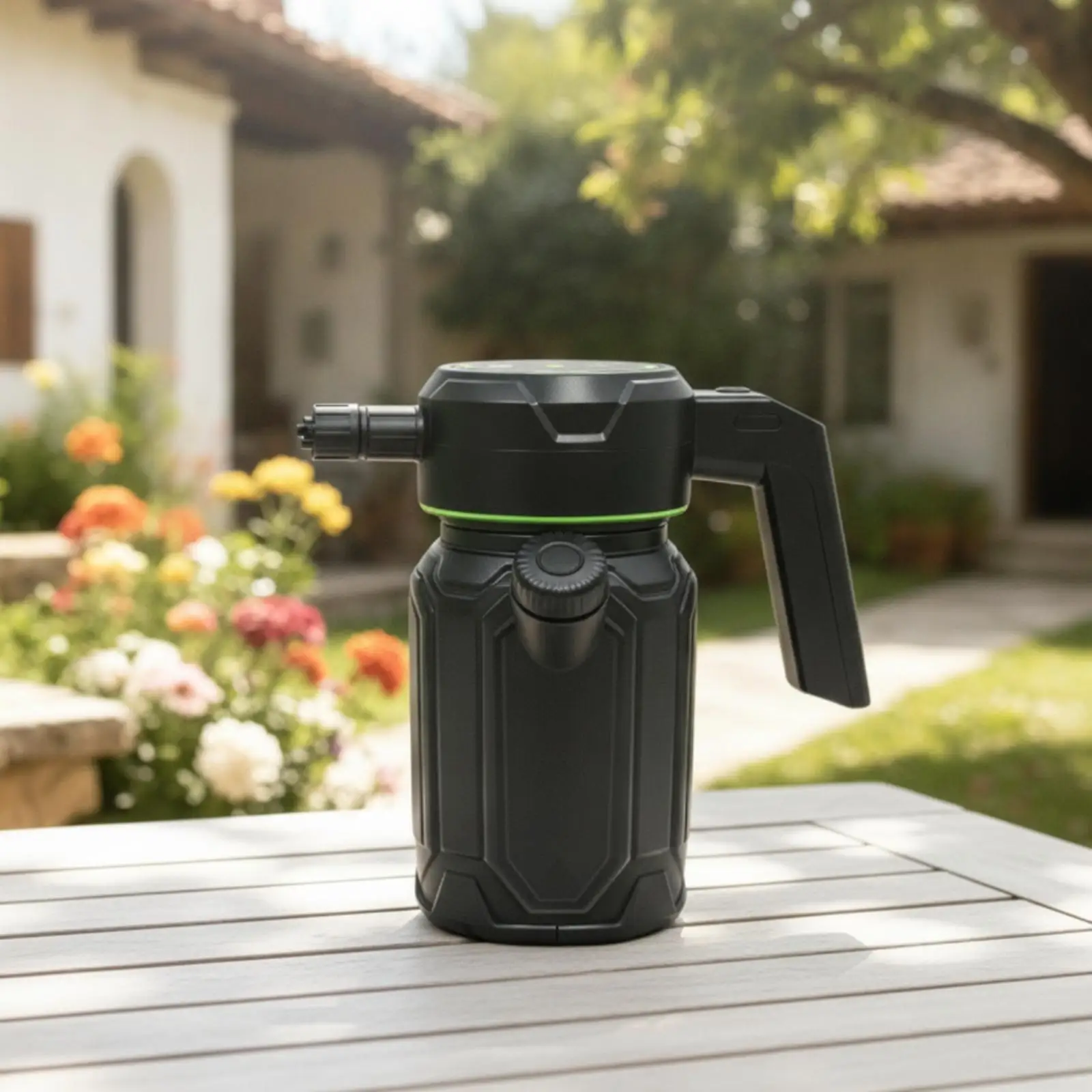 Electric Spray Bottle Rechargeable Foam Cleaner Handheld Spray Cleaning Device 2L PP PE Tank for Window and Car Washing