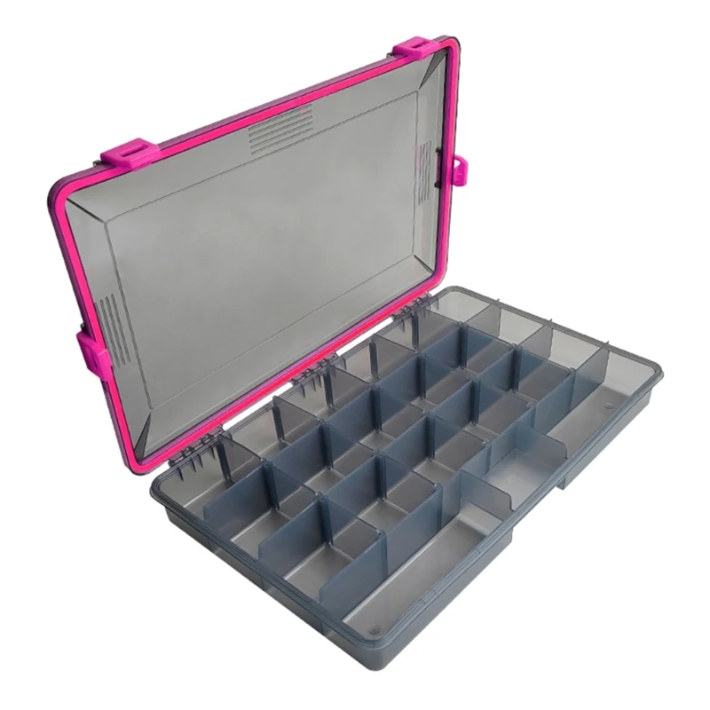 Fish Baits Storage Case with Detachable Compartments Grids Fishing Tackle Carry Box Seal Water Proof Fishing Tackle Box