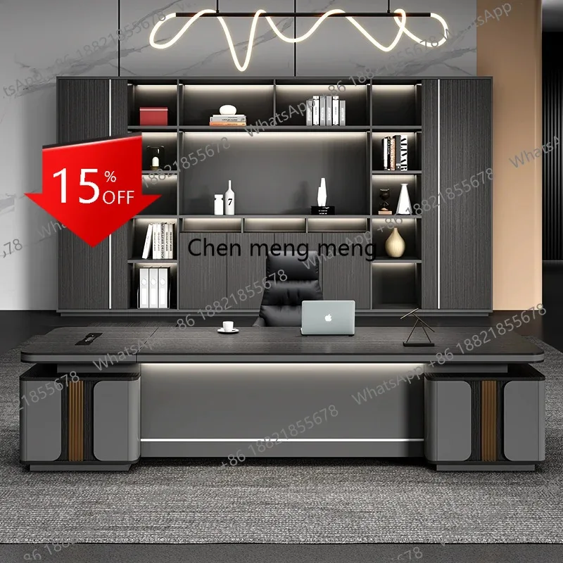 

D5556 Shape Storage Executive Desk Designer Computer Bureaux Table Computer Desks Workstation Modern Mesa Escriotorio Home Offic