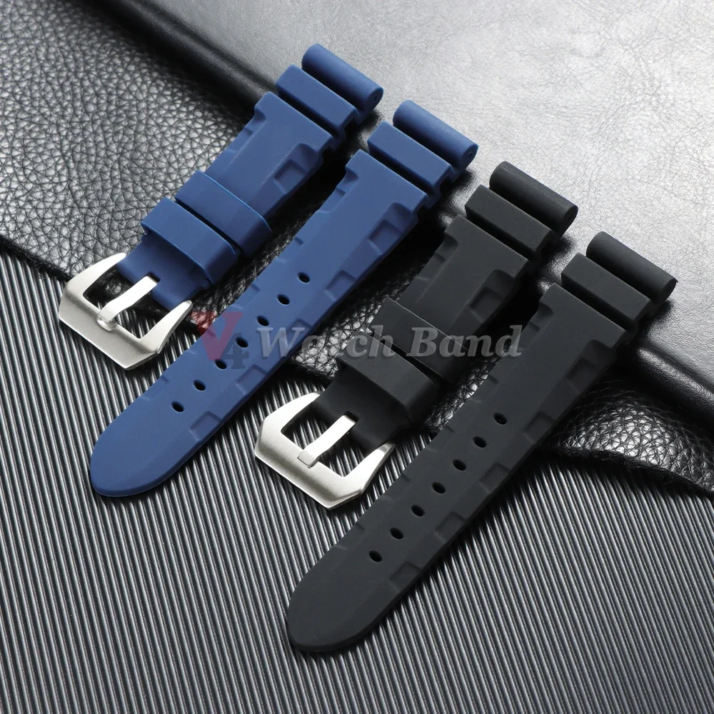 22mm 24mm 26mm Gummi-Uhrenarmband für Panerai Silikonarmband für SUBMERSIBLE PAM441/351/111 Uhrenband Armband Weiche Sportbänder – Detail 5