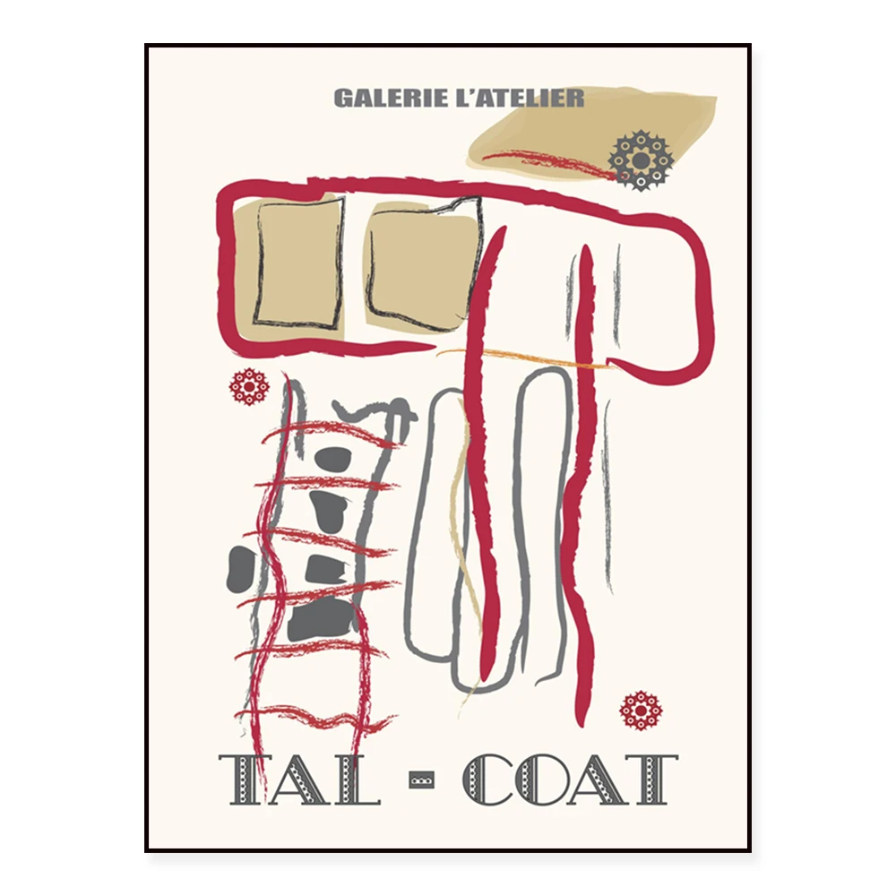 

Tal-Coat Poster Exhibition Museum Poster Retro Wall Art Canvas Painting Vintage Prints Art Home Room Decor Gallery Wall Picture