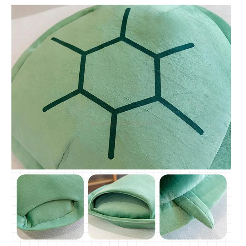 Shell Plush Funny Turtle Shell Plush Toy Childrens Sleeping Bag Stuffed Soft Tortoise Pillow Cushion Hot Sale Creative Toys