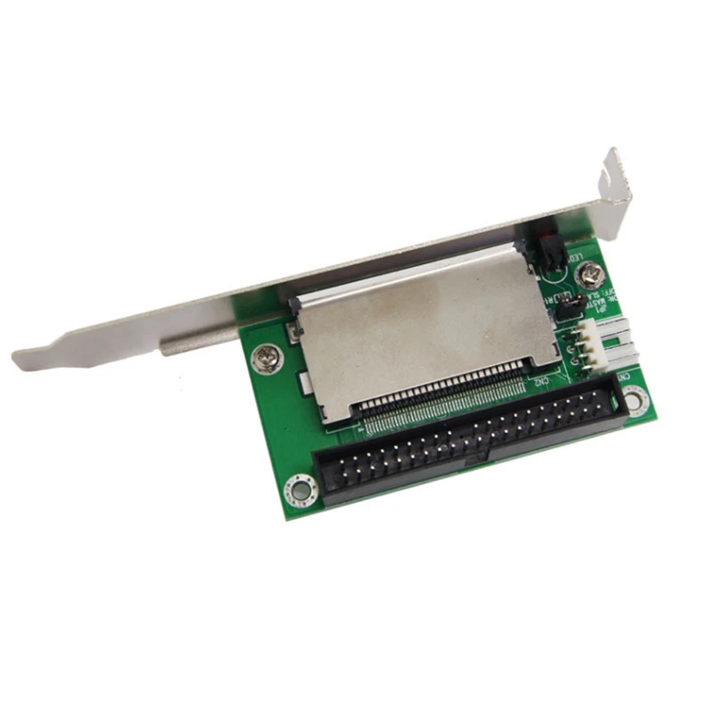 40-Pin CF Compact Flash Card To 3.5 IDE Converter Adapter Pci Bracket Back Panel