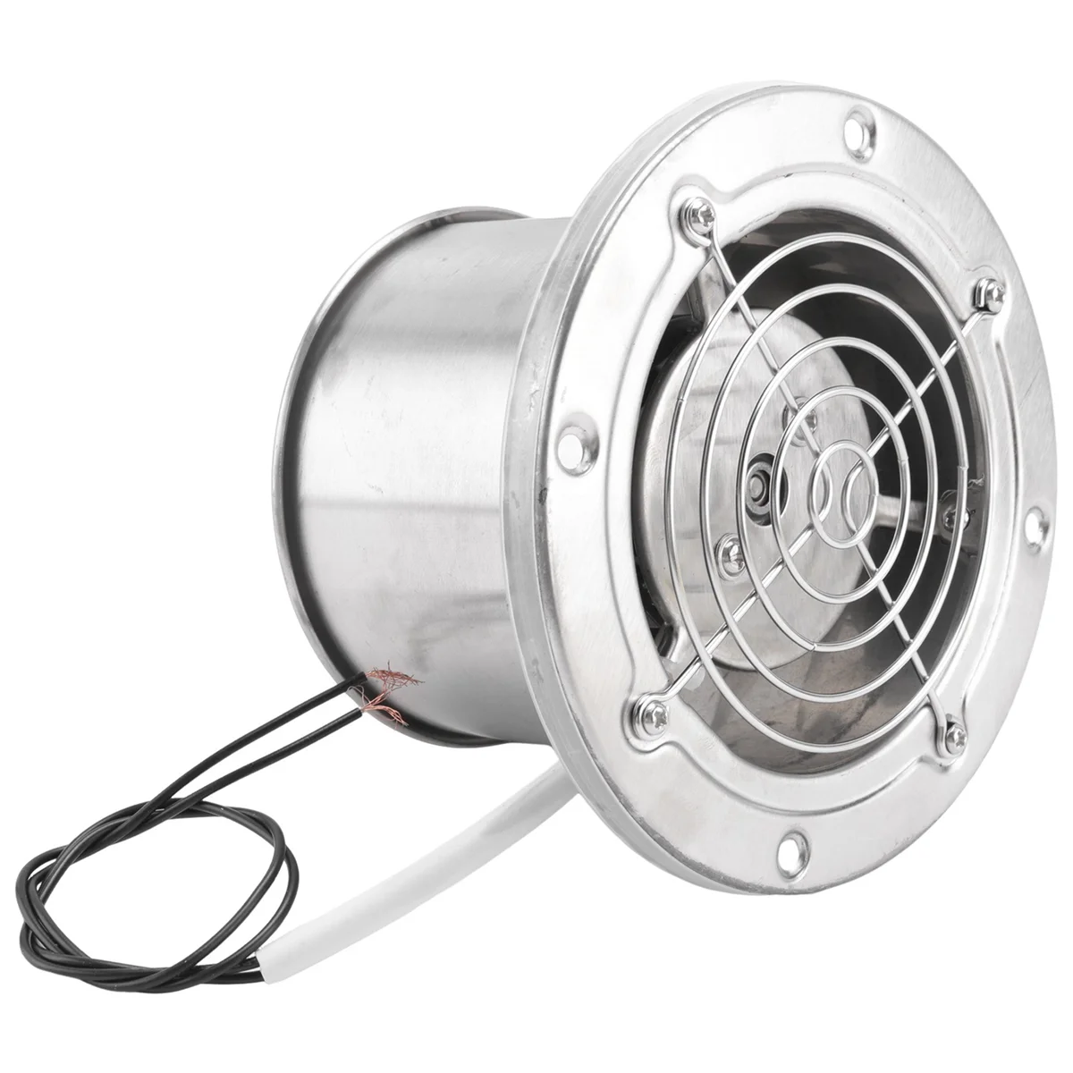 4 Inch Pipe Stainless Steel Exhaust Fan Window Duct Air Ventilation Blower Toilet Kitchen Ventilator Booster Extractor