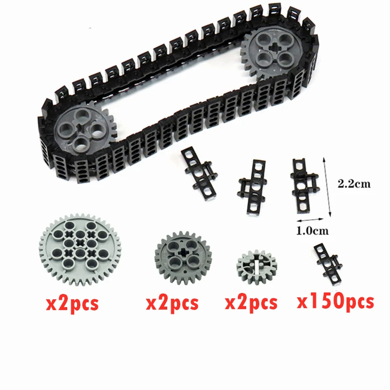 3711 3873 57518 57519 빌딩 블록, 벽돌 링크 트레드 스프로킷, 탱크 트랙 리벳, 기계 공학 완구, 기술 부품
