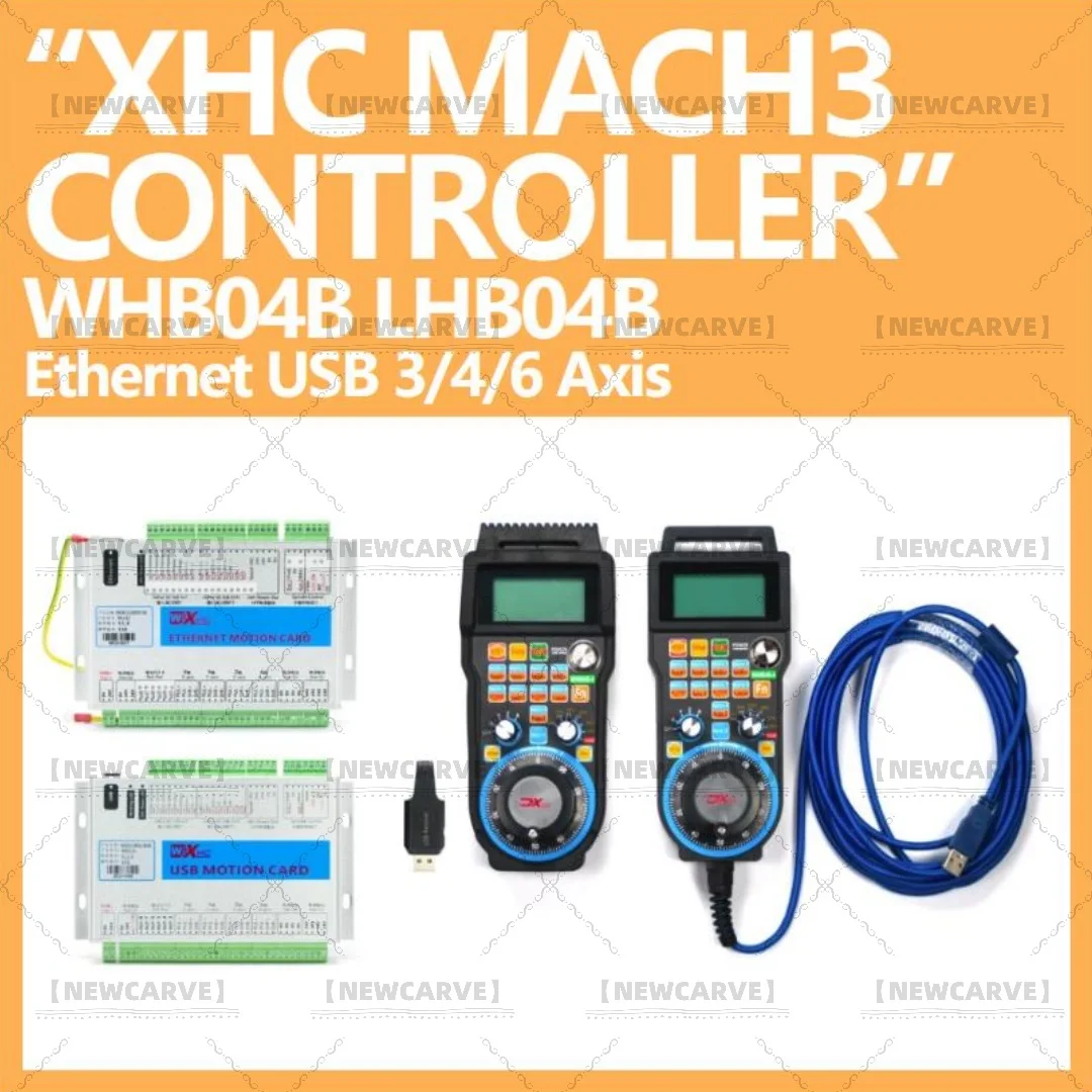 XHC Mach3 Controller CNC MKX-ET Ethernet Breakout Board 3 4 6 assi Motion Control Card supporto per incisore CNC NEWCARVE