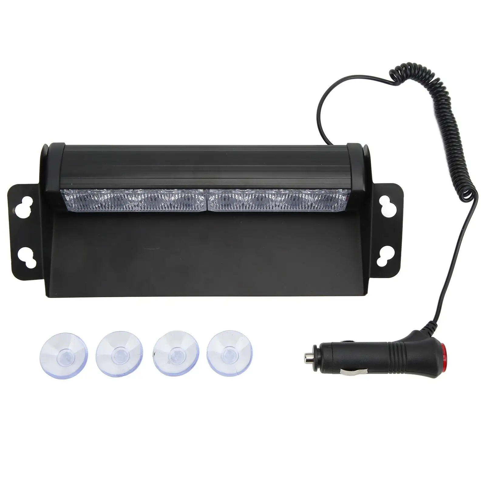 IP67 Waterproof Windshield LED Strobe Lights - High Power Hazard Warning with Suction Cups for Emergency Vehicles