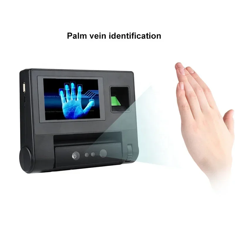 Wholesale Contactless Palm face fingerprint recognition employee time attendance machine with  free SDK software