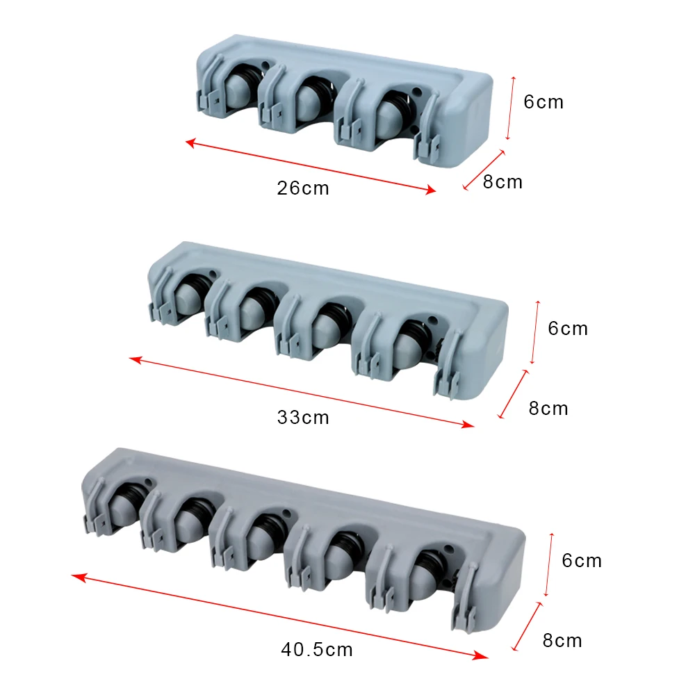 Porta scopa Portaoggetti da parete Portaoggetti da cucina Porta scopa in plastica magica Multifunzionale 3 stili