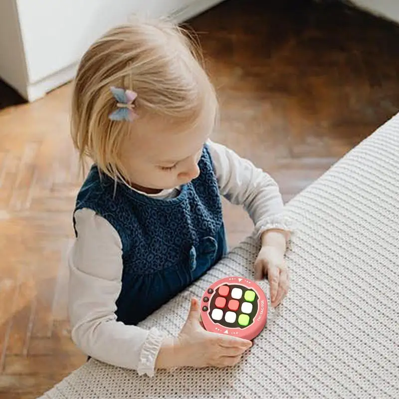 Handheld Spel Kinderen Bordspellen Verbinden 3 Klassieke Raster 3 Op Een Rij Spel Strategie Bordspellen Voor 3-5 Jaar Oude Kinderen