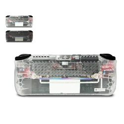 Transparent Back Plate Compatible for ROG Ally X, DIY Clear Edition Replacement Shell Case Compatible with ASUS ROG Ally X