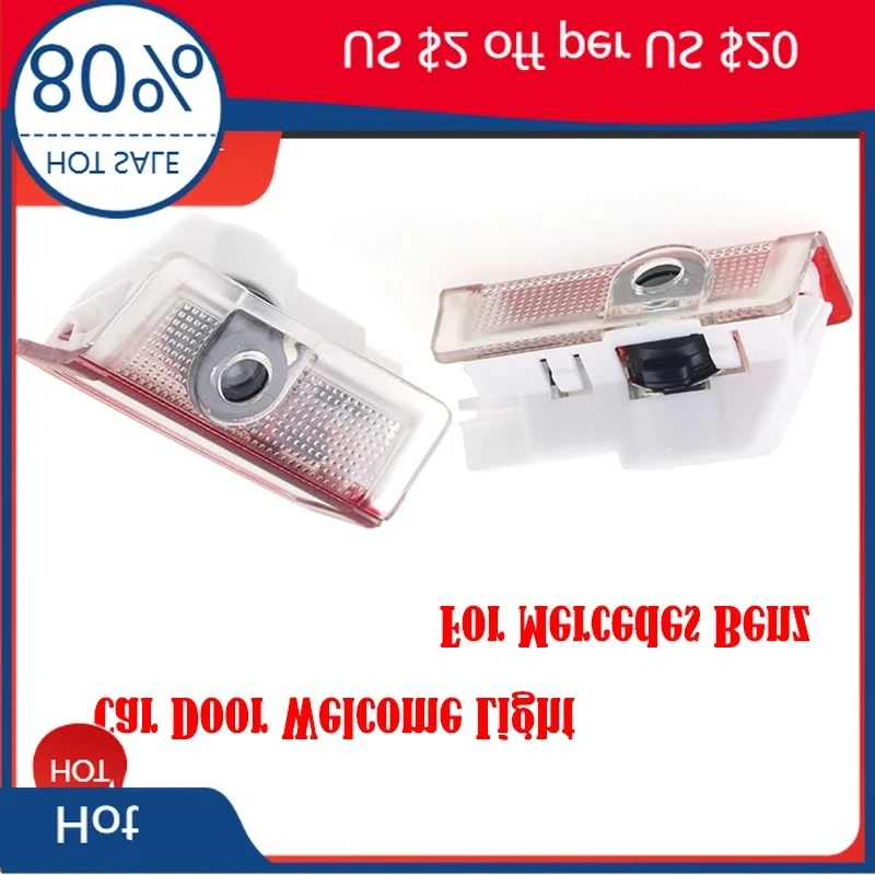 

Для MERCEDES-BENZ 2026, горячая автомобильная наклейка, светодиодная дверь автомобиля, приветственный свет для Mercedes Benz E C Class AMG GLA GLC W205 W212 ML W166 W176