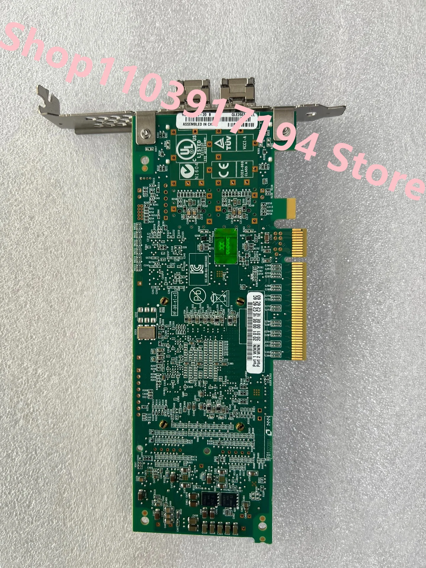 FOR  DELL QLE2662 9J1RG 7JKH4 16Gb Dual channel optical fiber HBA card QLE2662-DEL Network card