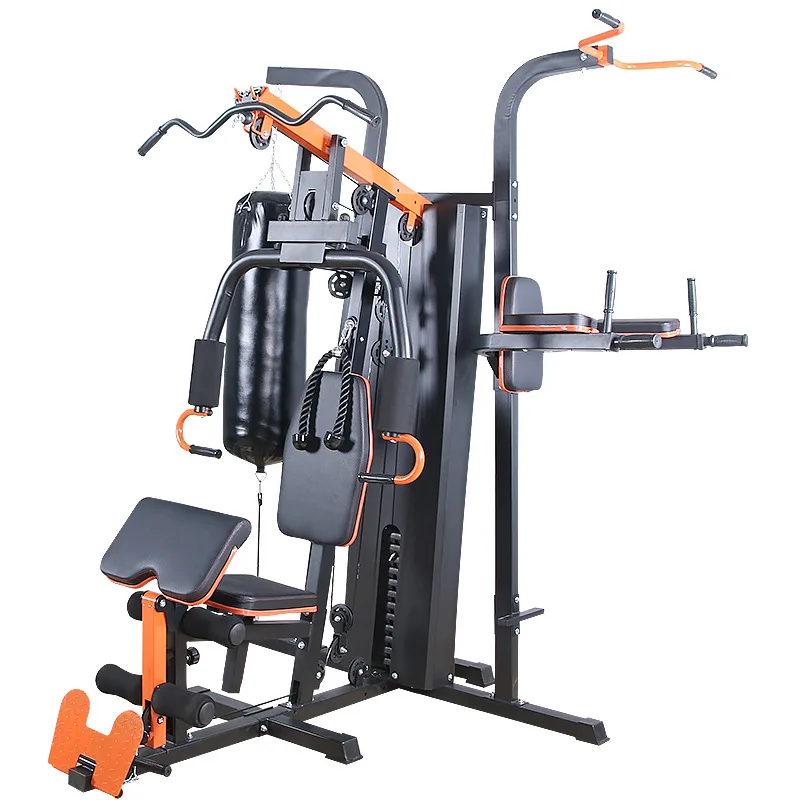 

Home Gym Equipment Full Set of Multi-Functional Fitness Equipment Three Person Station Integrated Sports Strength Trainer