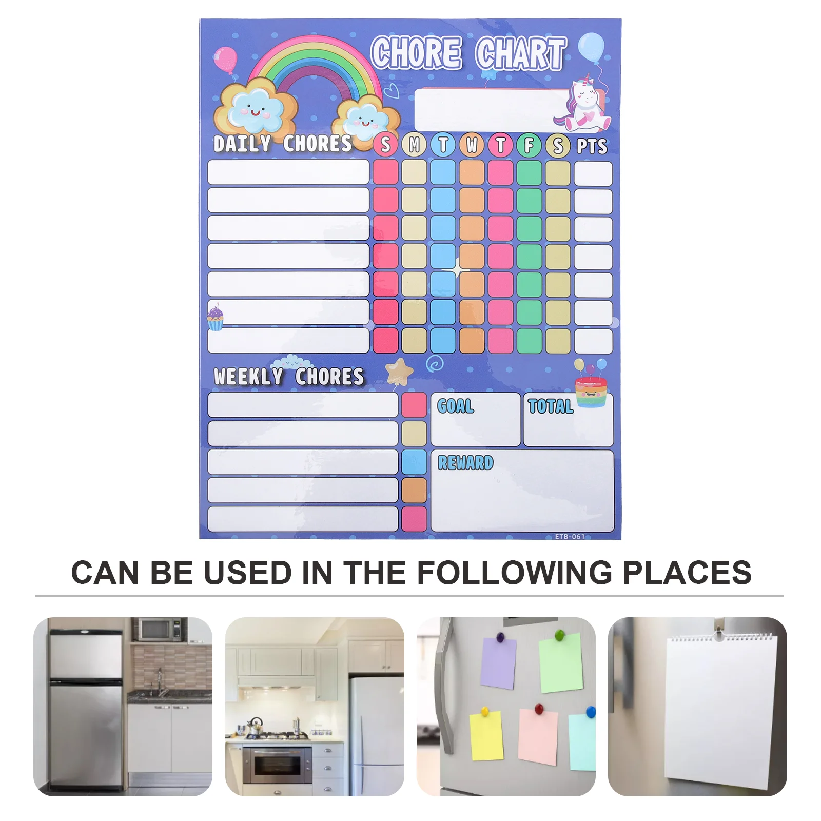 Kinderliste, Verhaltensdiagramm für Kinder, Zuhause, guter magnetischer Belohnungskühlschrank für PVC