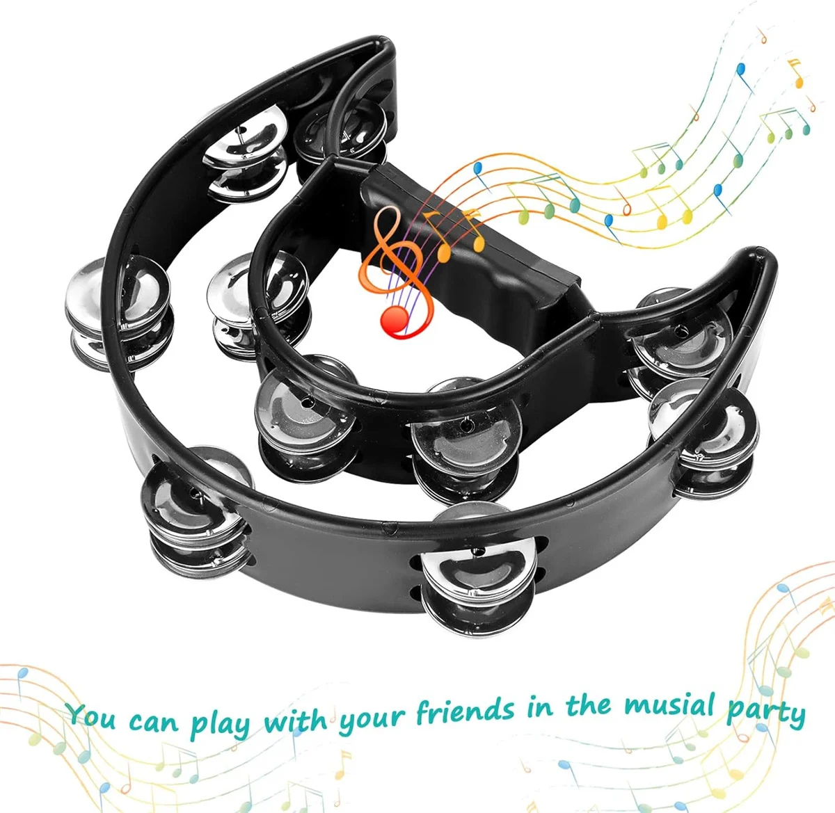 صف مزدوج Handbe الدف قرع أورف أداة KTV الغناء حفلة الأطفال التنوير ألعاب الموسيقى #3