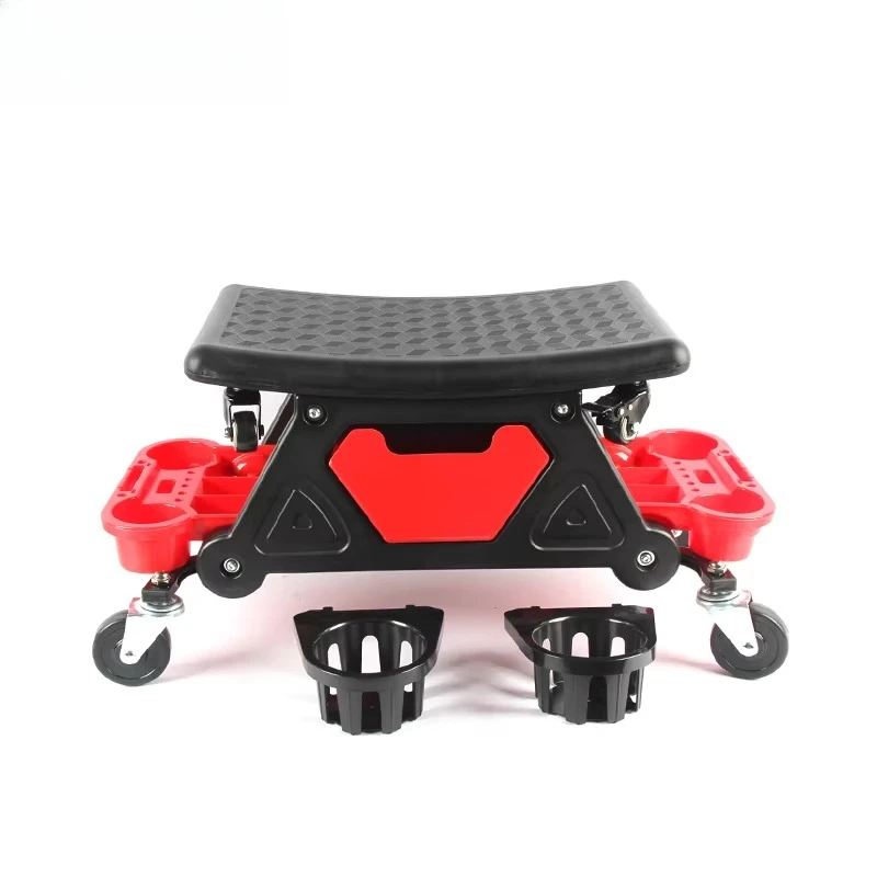 VOLODYMYR Split Creeper Chair Garage Tools Car Repair Stool Seat with Rolling Wheel for Car Repair Polishing Auto Wash Cleaning