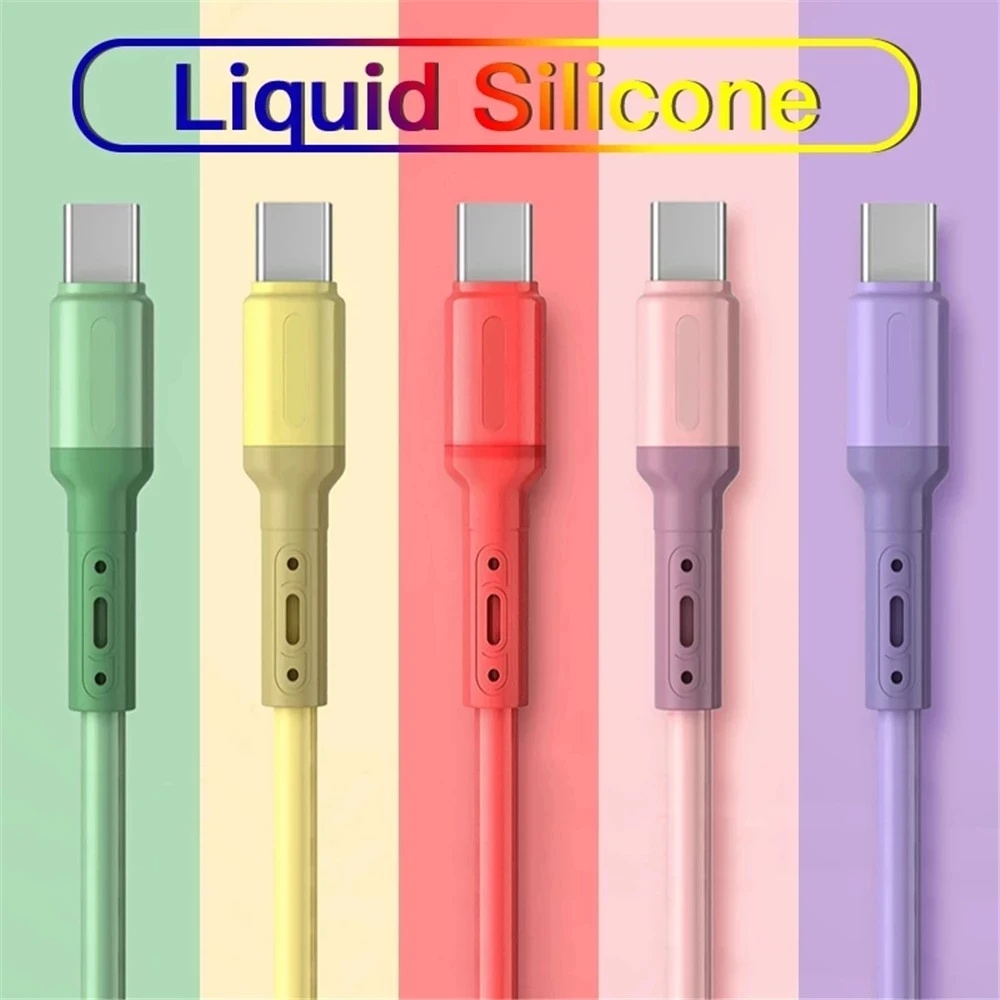 Lovebay kolorowy kabel typu C 3A Micro Android kable danych przewód ładowania USB szybkie ładowanie dla iPhone Samsung Xiaomi 12 11 Huawei