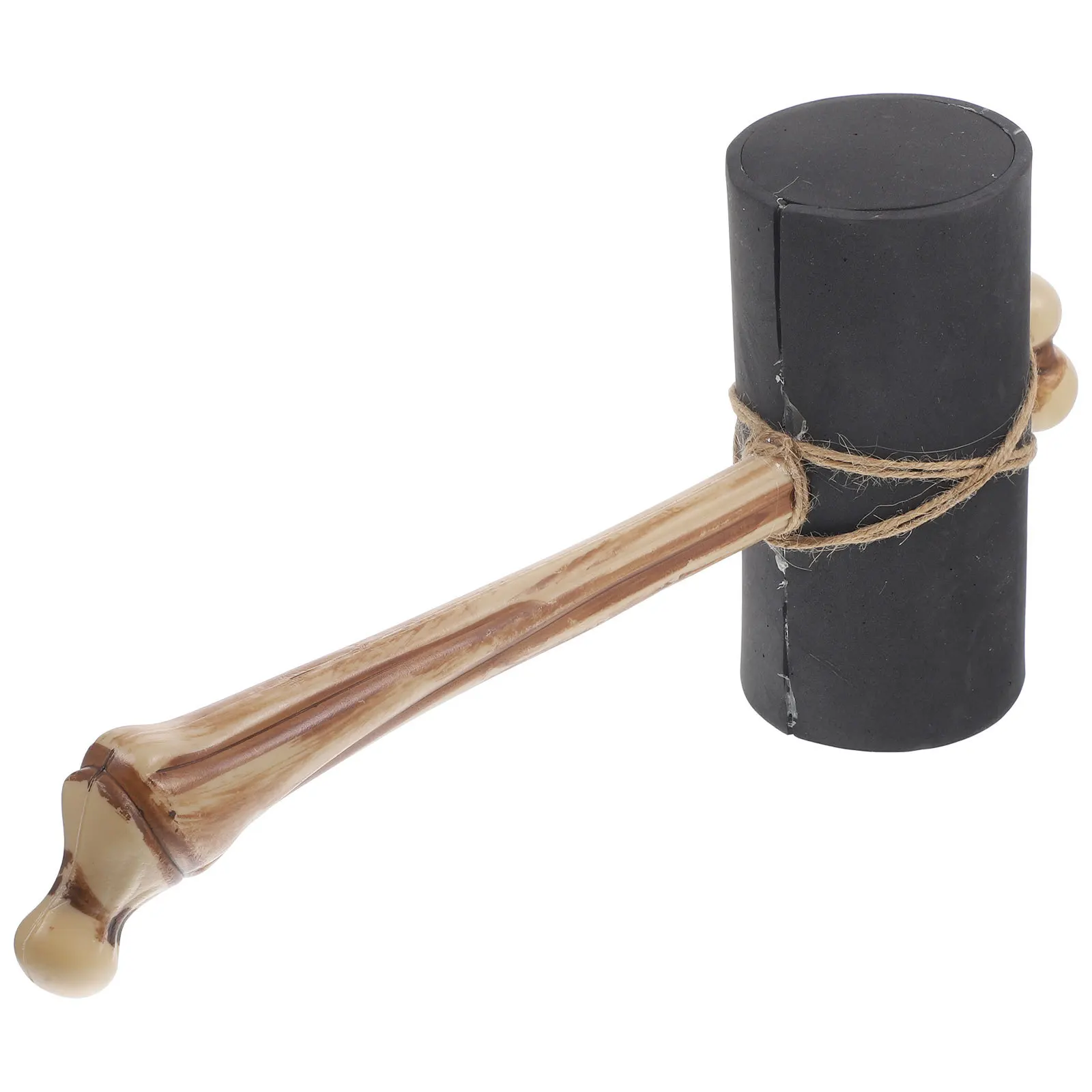 1pc osso puntello retrò Halloween martello finto per forniture per feste cosplay martello di plastica accessorio scherzo decorativo