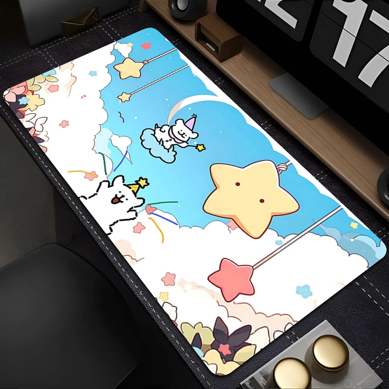 لوحة الماوس ملحقات الكمبيوتر لوحة المفاتيح مكتب عمل حصيرة أنيمي الكلب المضادة للانزلاق الكرتون ماوس المطاط اللوحي وسادة الألعاب الموسعة