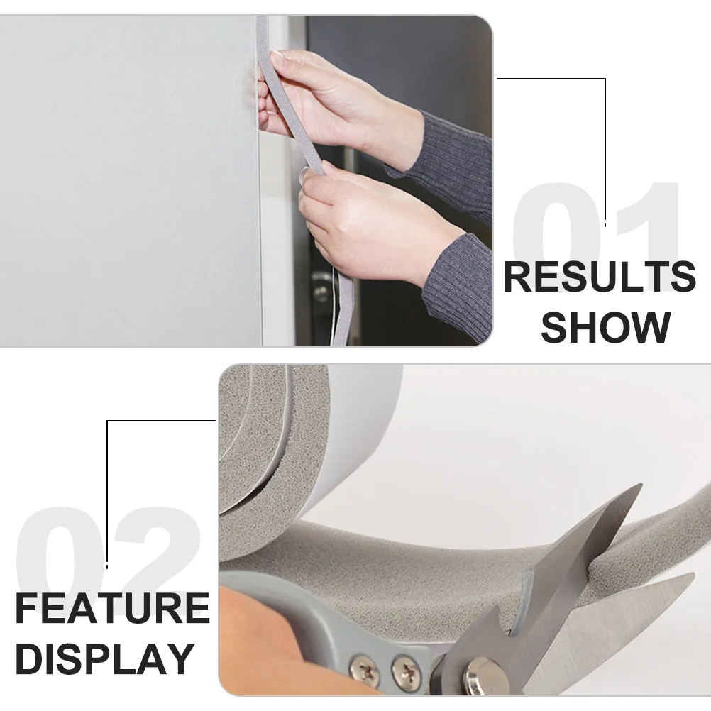 

2 рулона высокоэластичной уплотнительной ленты премиум-класса для дверей и окон, ветрозащитная, звукоизоляционная, изоляционная лента для использования внутри помещений