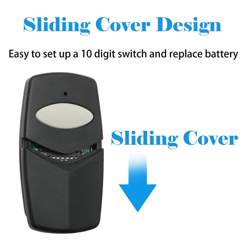 【علامة تجارية جديدة】جهاز تحكم عن بعد لفتح باب المرآب للبوابة لموديلات خطية متعددة الأكواد 300 ميجا هرتز 308911/1089/3070/3060 تتميز بمفتاح 10 Dip