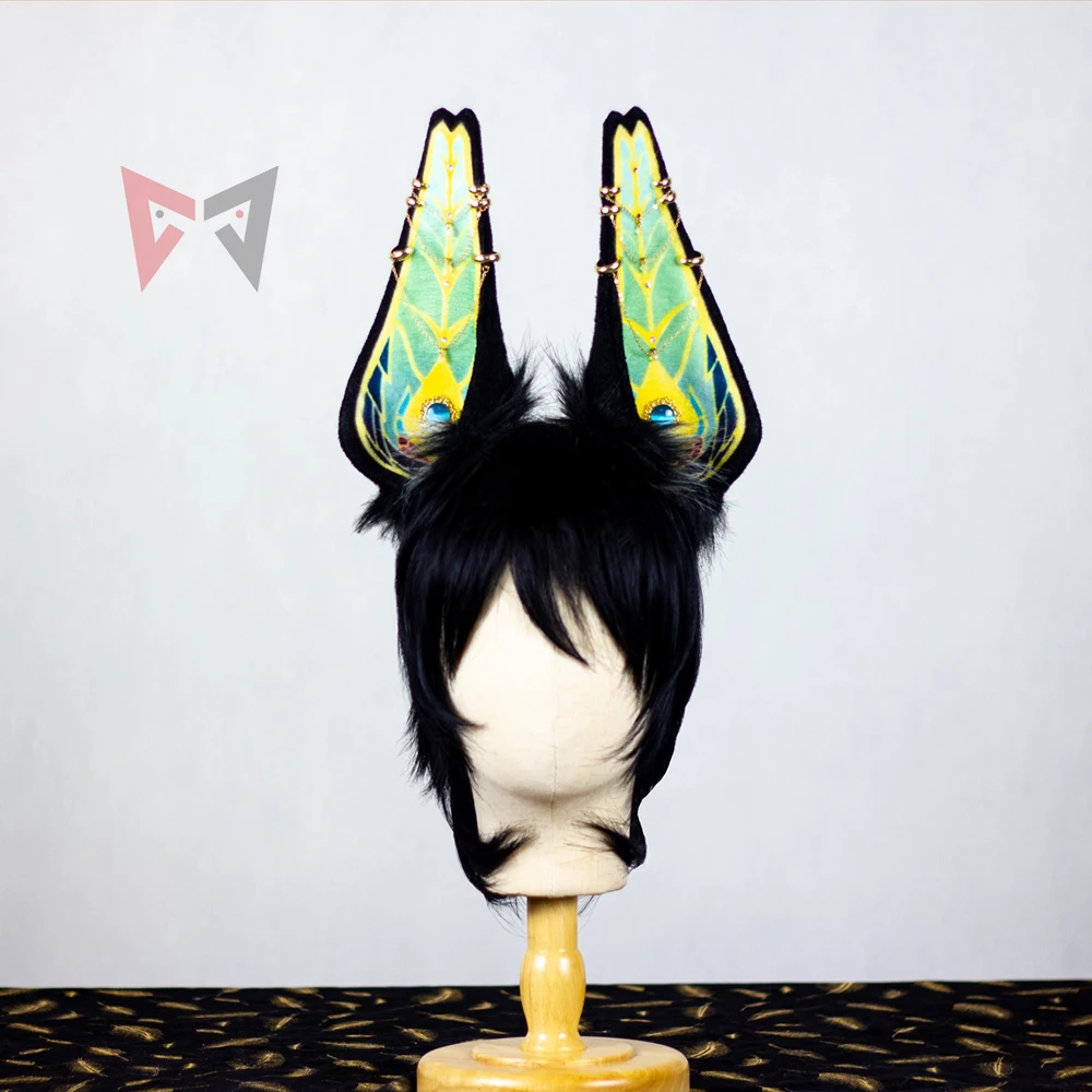 New Sobek Egyptian Mythology SMITE Cosplay Costume Accessories Wolf Ears Hairhoop Headwear Custom Made