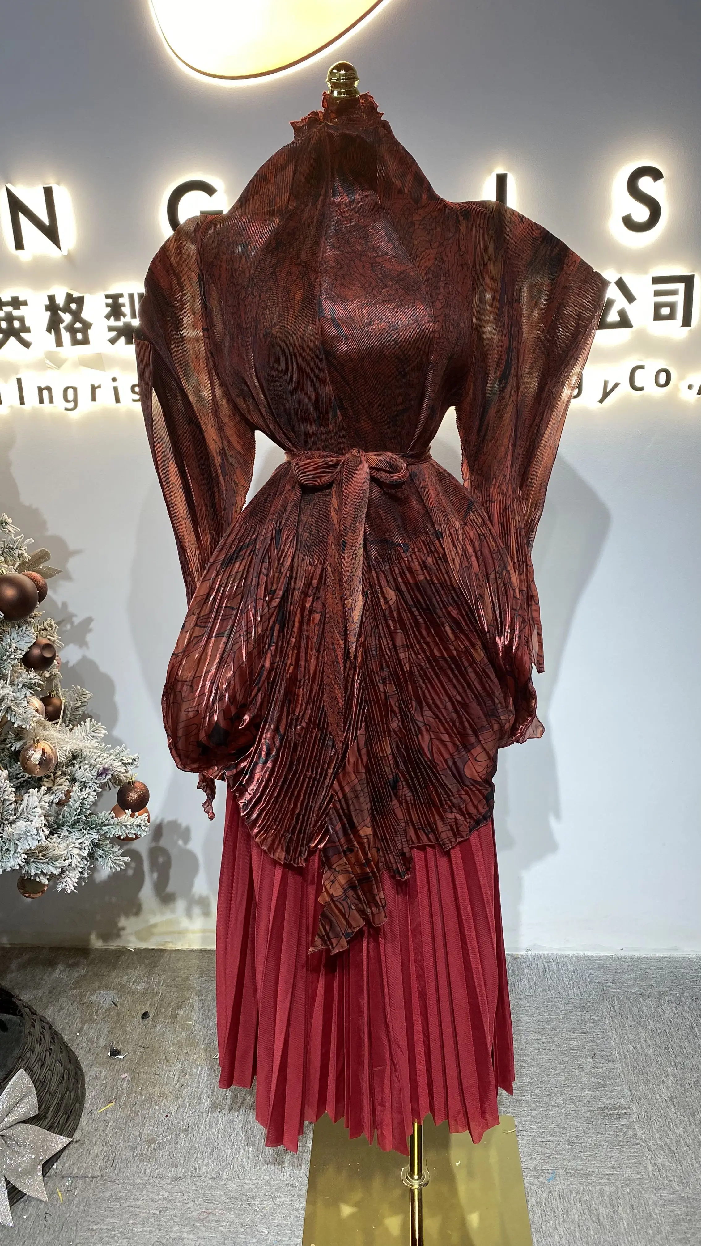 Vestido transpirable de verano, vestido de noche elegante y de alta gama, mangas abullonadas, lujosa silueta de corte A-GZXX381