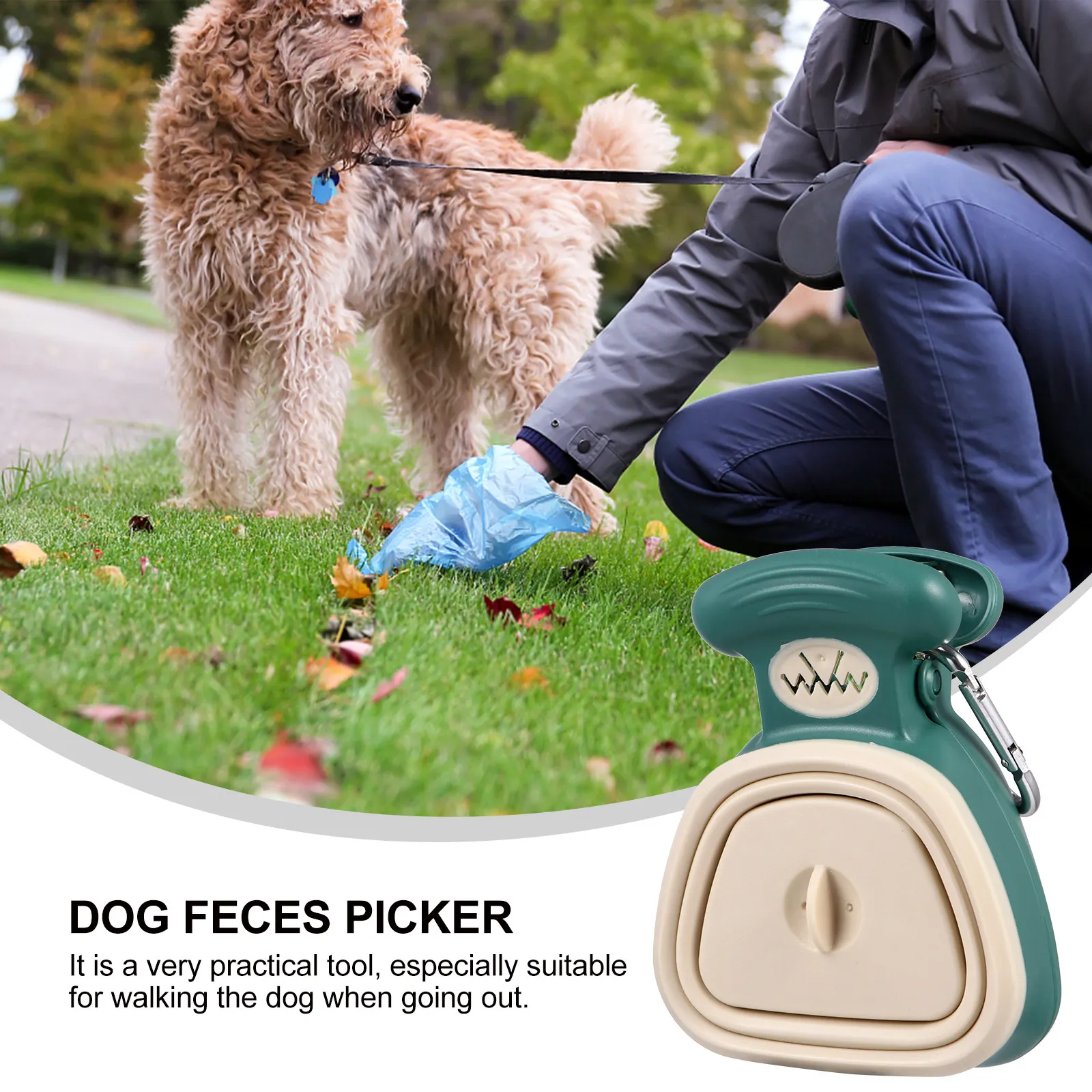 

1Pcs Foldable Pet Pooper Scooper Dog Feces Picker Outdoor Cleaning Tool Efficient Waste Pickup Supplies Pet Pooper Scooper
