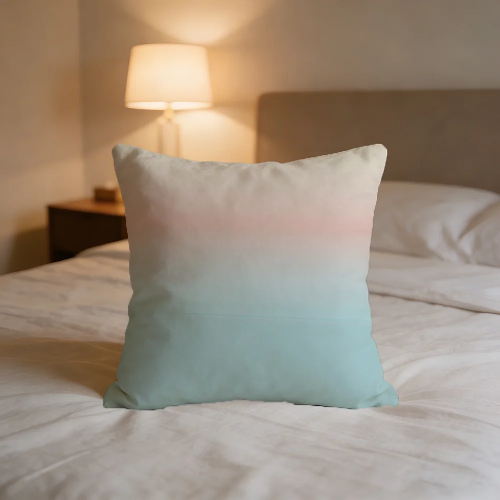 Summer Sunse Cushion Cover Bedroom Sofa Decorative Home Car Portable Cushion Cover With Zipper Soft Pillowcase - view 5