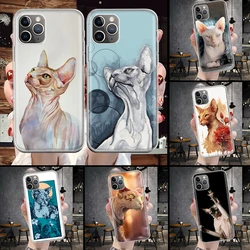 Lavaza Sphynx Sphinx Cat Soft Phone Case For IPhone 11 13 16 Pro MAX 15 + 14 Plus 12 Mini X XS Apple 8 7 SE Fundas Coque 11 12 1