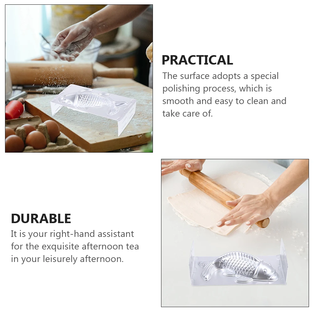 

1 Aluminum Fish Shape Rice Cake Mold 800g Capacity Large Size Steamed Baking Kitchen Supply Smooth Surface Easy Clean Demold