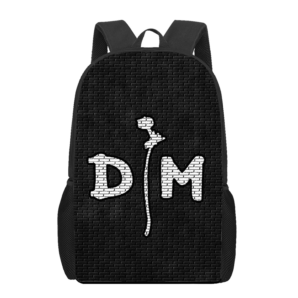 Depeches Mode Band 3D Print Torby szkolne dla chłopców Dziewczęta Studenci Bookpacks Nastolatek Plecak na laptopa Kobiety Mężczyźni Plecak podróżny