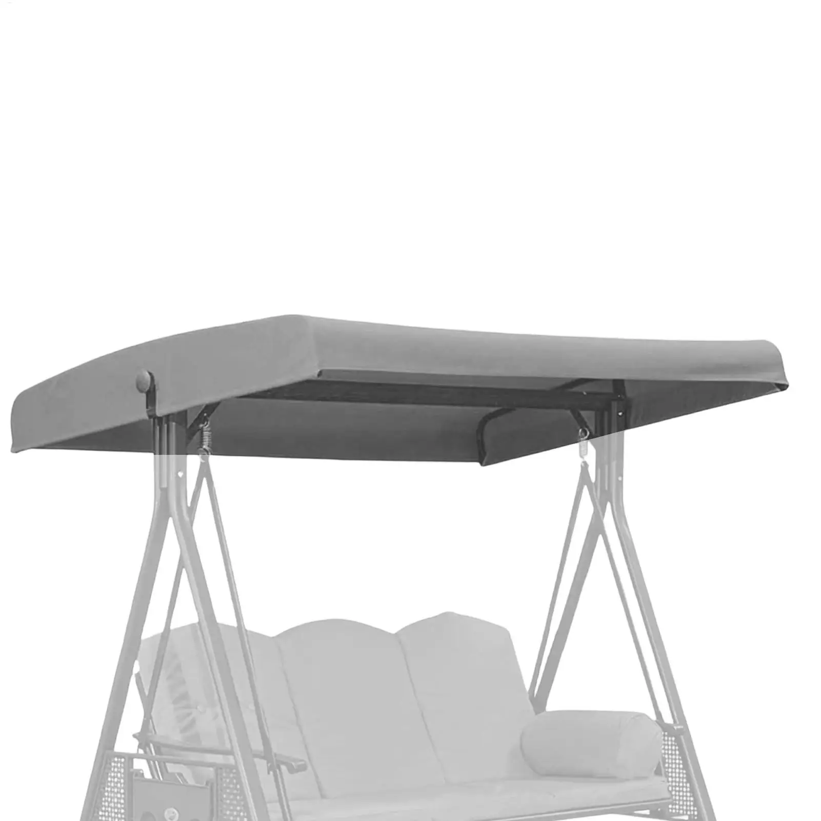 Outdoor Swing Canopy 3 Seater Chair Top Cover Canopy UV Sun Waterproof for Patio Yard Seater Hammock Canopy Dustproof Cover