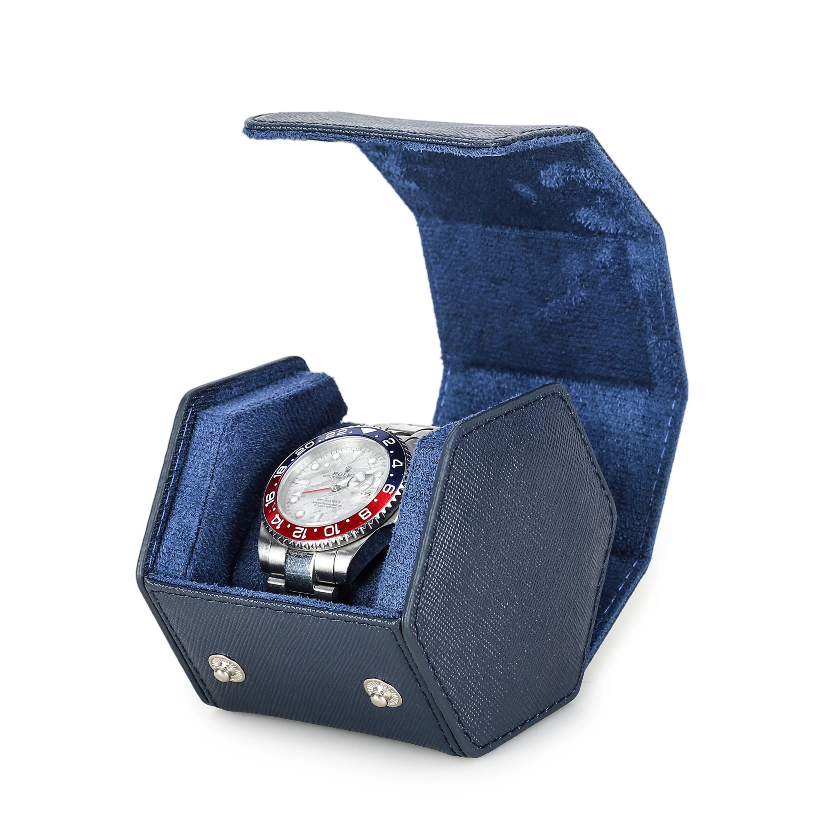 

CONTACTS FAMILY Genuine Leather Handmade Single Watch Case Portable Color Trend Luxury Storage Case