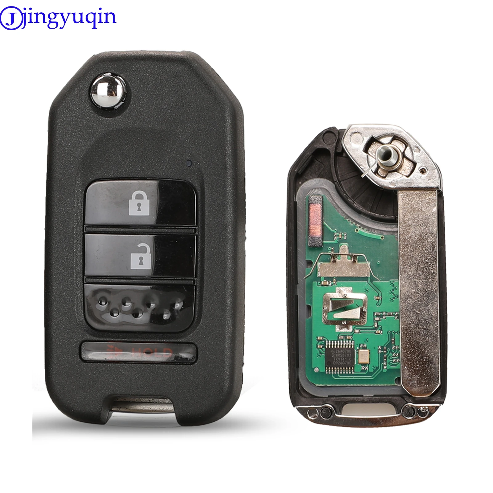 jingyuqin 433Mhz ID47 Chip A/G System 3/4 Buttons Remote Car Key For Honda GREIZ Civic City XRV Vezel Full Key