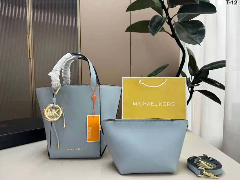 MICHAEL KORS/Michael Kors MK 2026 New MK Discount Woven Leather Women's Tote Bag Casual Versatile Handheld Transformable Tote Ba