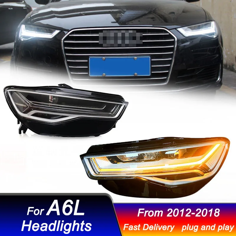 

Car matrix Headlights for Audi A6L C7 2012-2018 new style full LED DRL Dynamic Signal Head Lamp Bi Xenon Beam Headlamp Accembly