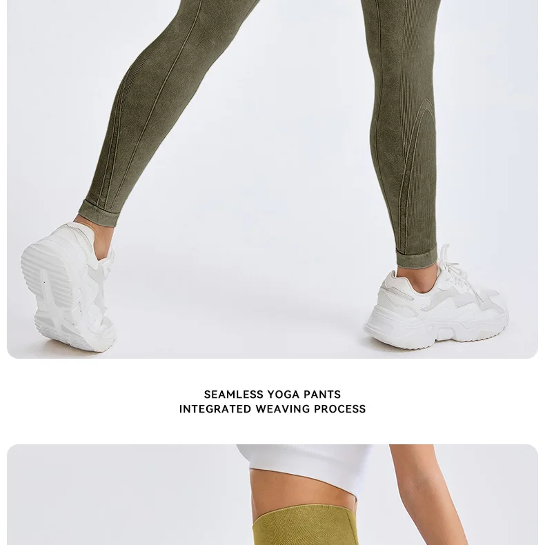 Nylon Schleifen Yoga Leggings Frauen Nahtlose Enge Hosen Hohe Elastische Sexy Hüfte Heben Leggings Workout Laufen Gym Hosen – Detail 16