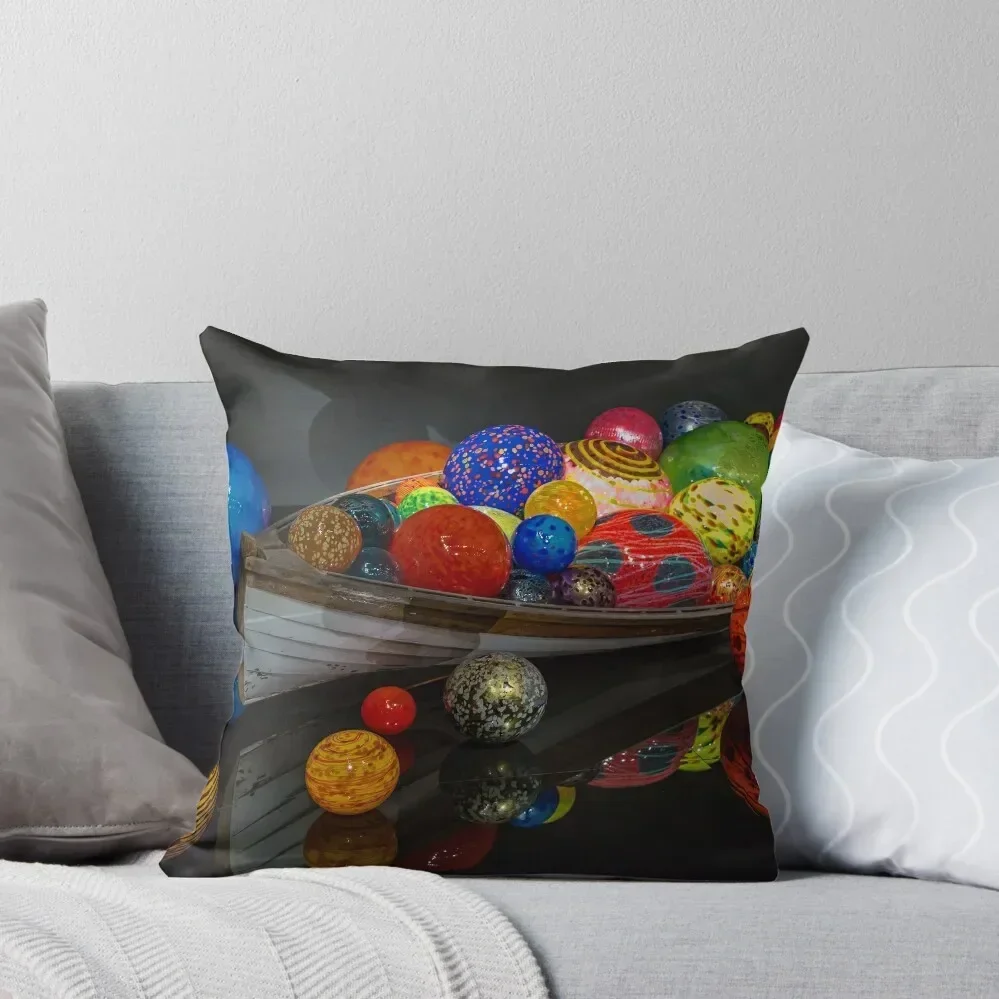 USA. Seattle. Chihuly Garden and Glass. Boat. Throw Pillow Covers For Sofas Cushion Cover For Sofa Luxury Cushion Cover pillow